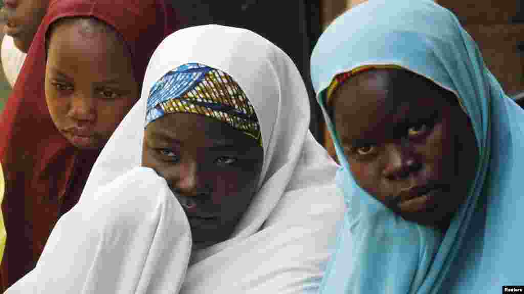 ’Yan gudun hijira, wadanda suka gujewa hare-haren ‘yan Boko Haram, a Wurojuli, a jihar Gombe, 2 ga Satumba 2014.