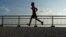 A man jogs at Labrador Park in Singapore in this August 29, 2013, file photo.