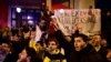 
Protesters demonstrate in front of the Consulate General of Sweden in Istanbul, Turkey, after Rasmus Paludan, leader of Danish far-right political party Hard Line and who also has Swedish citizenship burned a copy of the Quran in Stockholm, Jan. 21, 2023.