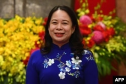 (FILES) Wakil Presiden Vietnam Vo Thi Anh Xuan di Istana Kepresidenan di Hanoi, 1 November 2022. (Nhac NGUYEN / AFP)