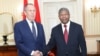 Sergei Lavrov, ministro dos Negócios Estrangeiros da Rússia, e João Lourenço, Presidente de Angola, Luanda, 25 Janeiro 2023