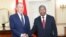 Sergei Lavrov, ministro dos Negócios Estrangeiros da Rússia, e João Lourenço, Presidente de Angola, Luanda, 25 Janeiro 2023