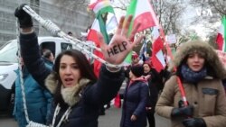 Avropa Parlamenti qarşısında toplaşan nümayişçilər İrandakı etiraz aksiyalarına dəstəklərini ifadə ediblər