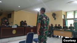 Mayor (Inf) Helmanto Fransiskus Dakhi adalah perwira menengah dalam kasus pembunuhan dan mutilasi empat warga Nduga. (Foto: Gustaf Kawer)