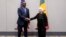 FILE - U.S. Treasury Secretary Janet Yellen meets with Senegal President Macky Sall during the U.S.-Africa Leaders Summit in Washington, Dec. 15, 2022.
