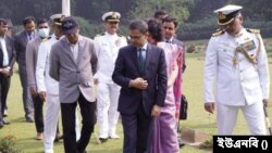  ওয়ার সিমেট্রি পরিদর্শন করছেন বাংলাদেশে নিযুক্ত ভারতের হাই কমিশনার প্রণয় ভার্মা।