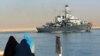 FILE - The British frigate HMS Portland heads through the Suez canal, in Ismailia, Egypt, Dec. 3, 2008. 