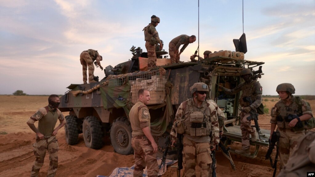 资料照片：法国在布基纳法索的驻军。（2019年11月9日）(photo:VOA)