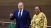 South Africa's Foreign Minister Naledi Pandor and Russia's Foreign Minister Sergei Lavrov speak ahead of a bilateral meeting, in Pretoria, South Africa, January 23, 2023. 