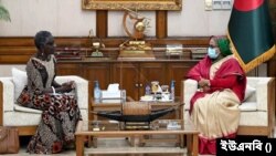 গণভবনে প্রধানমন্ত্রী শেখ হাসিনার সঙ্গে আইএমএফের ডেপুটি ম্যানেজিং ডিরেক্টর আন্তোয়েনেট এম.সায়েহ