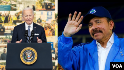 Este 20 de diciembre de 2023 se cumplen dos años de la llegada a la Casa Blanca de la administración Biden. En la combinación fotográfica aparecen el presidente Joe Biden y el mandatario de Nicaragua, Daniel Ortega. VOA