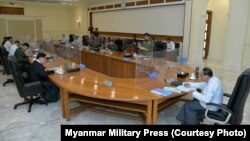 အမျိုးသားကာကွယ်ရေးနဲ့လုံခြုံရေးကောင်စီ အစည်းအဝေးကျင်းပနေစဉ် (ဇန်နဝါရီ ၃၁၊ ၂၀၂၃)