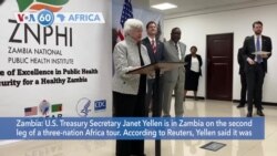 VOA60 Africa - US Treasury Secretary Yellen visits Zambia