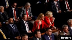 U.S. Representative Beth Van Duyne reacts as U.S. President Joe Biden delivers his State of the Union address at the U.S. Capitol in Washington, Feb. 7, 2023.