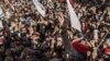 Activists of Awami National Party (ANP) gather during a peace rally following a mosque suicide blast inside police headquarters, in Peshawar, Pakistan, on Feb. 4, 2023.