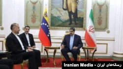 حسین امیرعبداللهیان وزیر امور خارجه ایران و نیکولاس مادورو رئیس جمهوری ونزوئلا