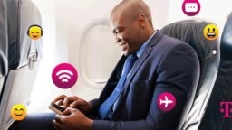 T-Mobile dan maskapai penerbangan Delta Air Lines menawarkan berbagai kemudahan bagi penumpang dalam pesawatnya antara lain dengan menyediakan layanan gratis Wi-Fi. (Photo: Business Wire)
