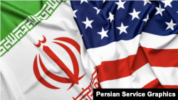 پرچم‌های جمهوری اسلامی ایران و آمریکا