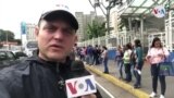 Docentes venezolanos hacen cadenas humanas para protestar por mejoras salariales