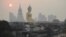 The giant Buddha statue of Wat Paknam Phasi Charoen temple is seen amid air pollution in Bangkok, Thailand, February 2, 2023.