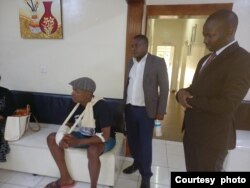 Members of the Law Society of Zimbabwe visiting Kudzai Kadzere in hospital.