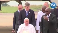 Le pape François accueilli avec ferveur à Kinshasa