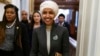 U.S. Representative Ilhan Omar, a Democrat, leaves the House chamber at the Capitol in Washington, Feb. 2, 2023. House Republicans have since voted to oust Omar from the Foreign Affairs Committee because of her past comments critical of Israel.