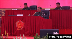 Panglima TNI, Yudo Margono memimpin Rapim TNI 2023 di Jakarta pada Kamis (9/2). Salah satu agenda yang dibahas adalah mengenai latihan gabungan TNI dengan tentara dari negara lainnya seperti Latgab Super Garuda Shield tahun 2022 lalu.