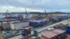 FILE - A general view shows the port in Vladivostok, Russia, Sept. 5, 2022. Trade experts have said the U.S. is working to deprive Russia's military of advanced equipment by threatening to enact secondary sanctions on businesses that still trade with Russia.