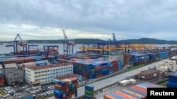俄罗斯远东地区符拉迪沃斯托克的进出口港口。（2022年9月5日）