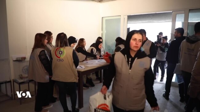 کەمپەینی کۆکردنەوەی هاوکاری بۆ زیان لێکەوتوانی بومەلەرزەکەی تورکیا و سوریا لە سلێمانی 
