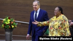 Minister Naledi Pandor with Sergei Lavrov