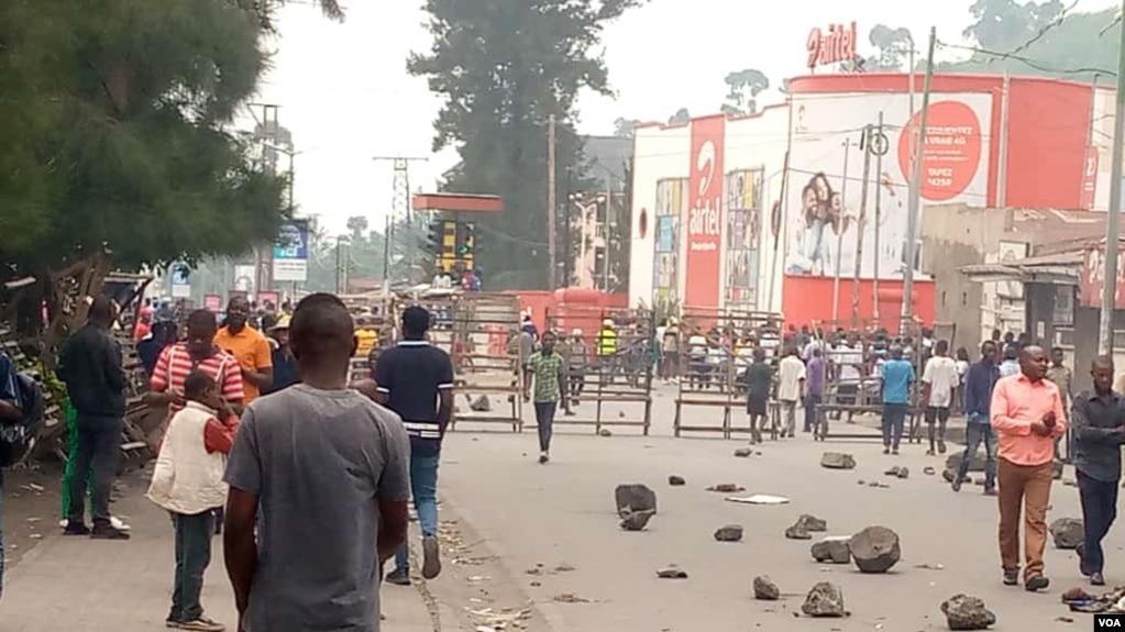 Imyigaragambyo mu mujyi wa Goma mu burasirazuba bwa Kongo