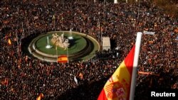 Gjatë protestës në Madrid (21 janar 2023)