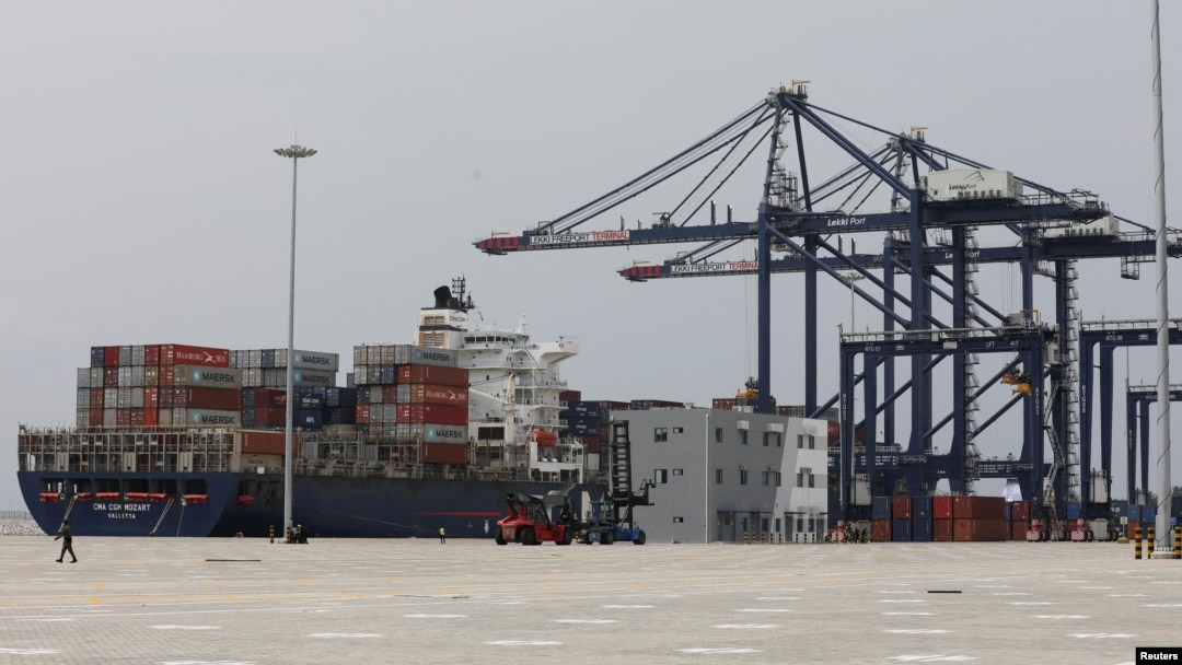 A view shows the newly-commissioned Lekki Deep Sea Port in Lagos, Nigeria, Jan. 23, 2023. 