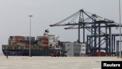 A view shows the newly-commissioned Lekki Deep Sea Port in Lagos, Nigeria, Jan. 23, 2023. 