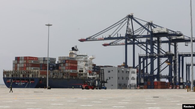 A view shows the newly-commissioned Lekki Deep Sea Port in Lagos, Nigeria, Jan. 23, 2023.