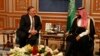 FILE - Then-Secretary of State Mike Pompeo meets with Crown Prince Mohammed bin Salman in Riyadh, Oct. 16, 2018. Pompeo also met with Saudi King Salman over the disappearance and slaying of Jamal Khashoggi. 