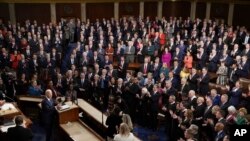 U.S. President Joe Biden arrives to deliver his State of the Union speech to a joint session of Congress at the Capitol in Washington, Feb. 7, 2023.