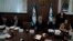 Israel's Prime Minister Benjamin Netanyahu, center, chairs the weekly cabinet meeting in Jerusalem, Jan. 22, 2023.