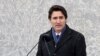 Perdana Menteri Kanada Justin Trudeau di Monumen Nasional Holocaust pada Hari Peringatan Holocaust Internasional di Ottawa, Ontario, Kanada, 27 Januari 2023. (Foto: REUTERS/Patrick Doyle)