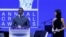 fILE: British actor Idris Elba delivers a speech as he and his wife Sabrina Dhowre Elba, United Nations International Fund for Agricultural Development (IFAD) Goodwill Ambassador, appear ahead of the World Economic Forum (WEF), in Davos, Switzerland, January 16, 2023. 