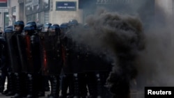 Protestat në Paris, 31 janar 2023.