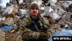 Боєць із позивним "Тихий" легіону "Свобода Росії" у складі ЗСУ. Фото: RFE/RL