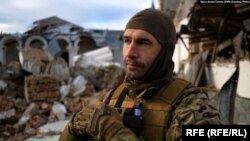 Боєць із позивним "Цезар" легіону "Свобода Росії" у складі ЗСУ. Фото: RFE/RL