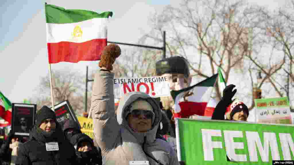 تجمع و تظاهرات اعتراضی ایرانیان در مونترال، کانادا - شنبه ۱۵ بهمن