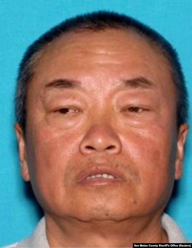 加州警察逮捕半月灣槍擊案兇嫌趙春利。 （Zhao Chunli音譯）