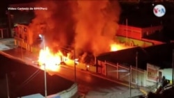 Incendio de comisaría Macusani en Puno, Perú