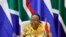 FILE - South African Minister of International Relations and Cooperation Naledi Pandor delivers a speech in Pretoria, Jan. 23, 2023.
