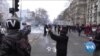 Paris Police Teargas Protesters